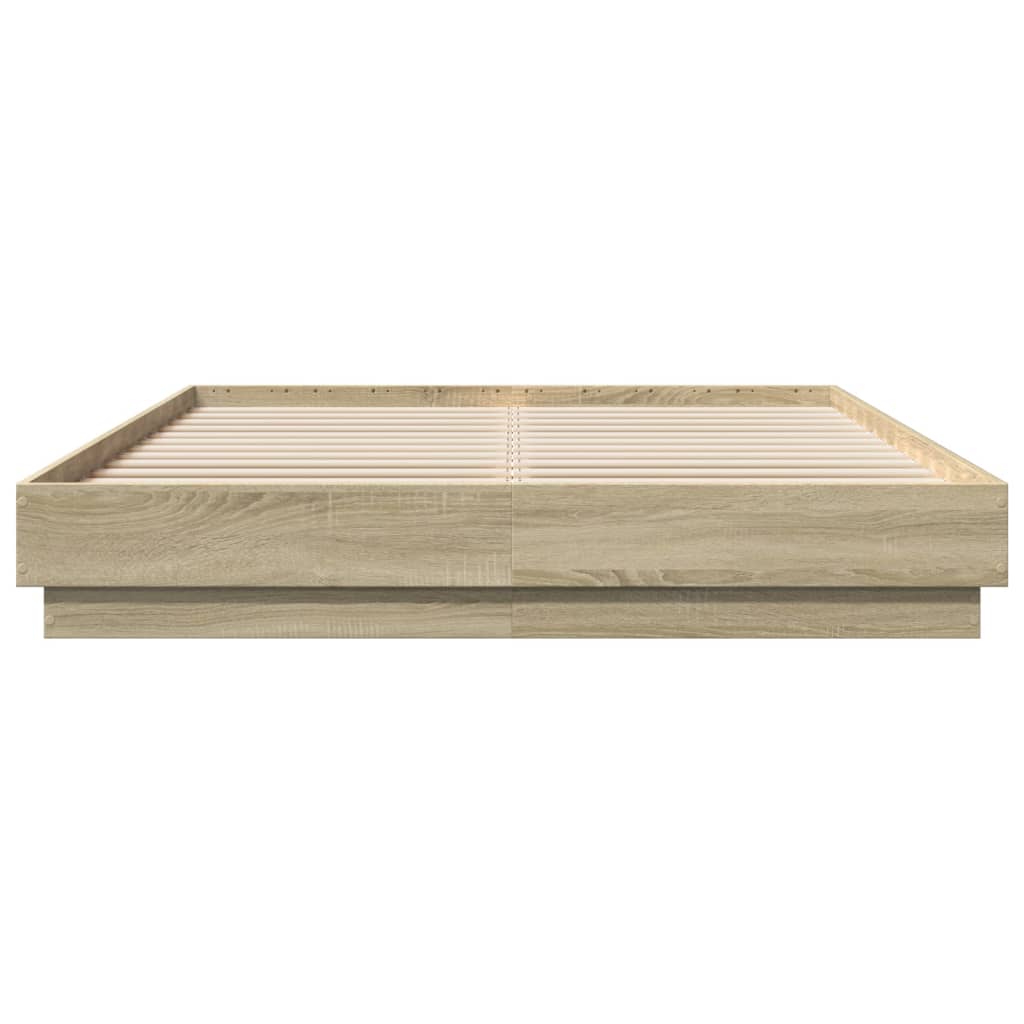 Cadre de lit sans matelas chêne sonoma 150x200 cm - XIOS