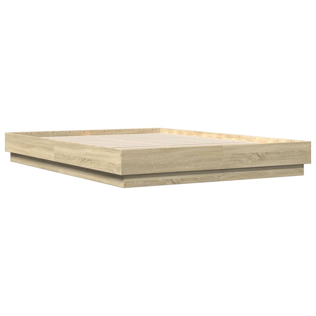 Cadre de lit sans matelas chêne sonoma 150x200 cm - XIOS