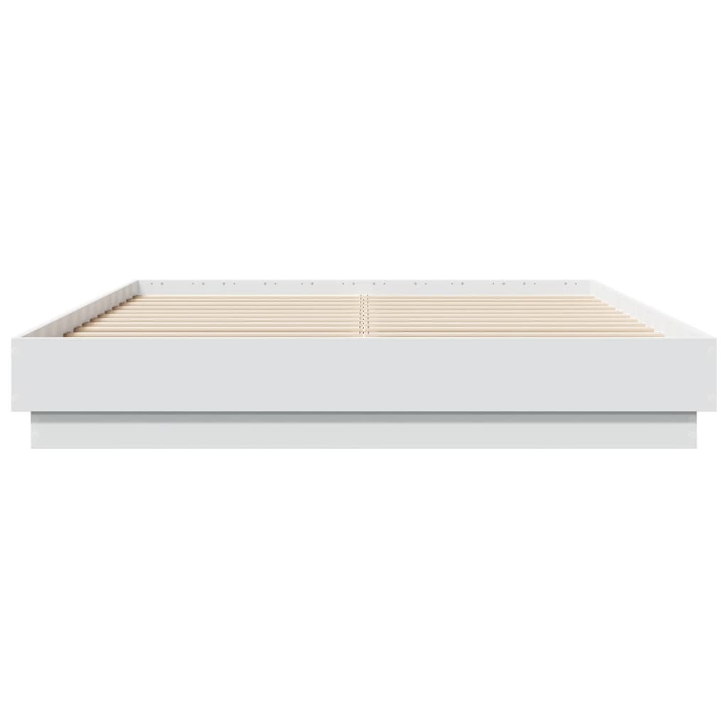 Cadre de lit sans matelas blanc 140x200 cm - XIOS