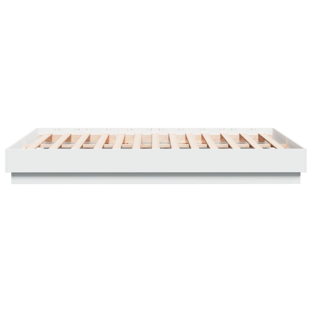 Cadre de lit sans matelas blanc 135x190 cm - XIOS