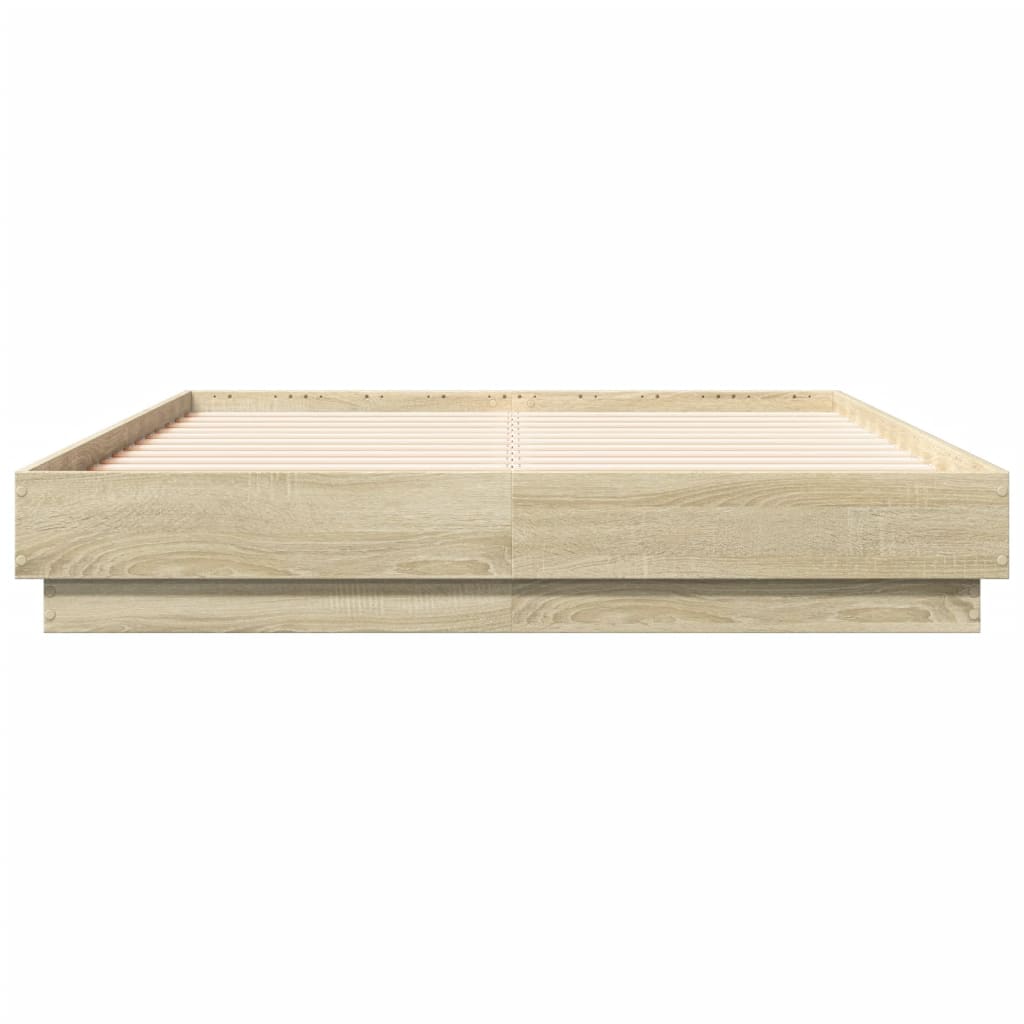 Cadre de lit sans matelas chêne sonoma 135x190 cm - XIOS