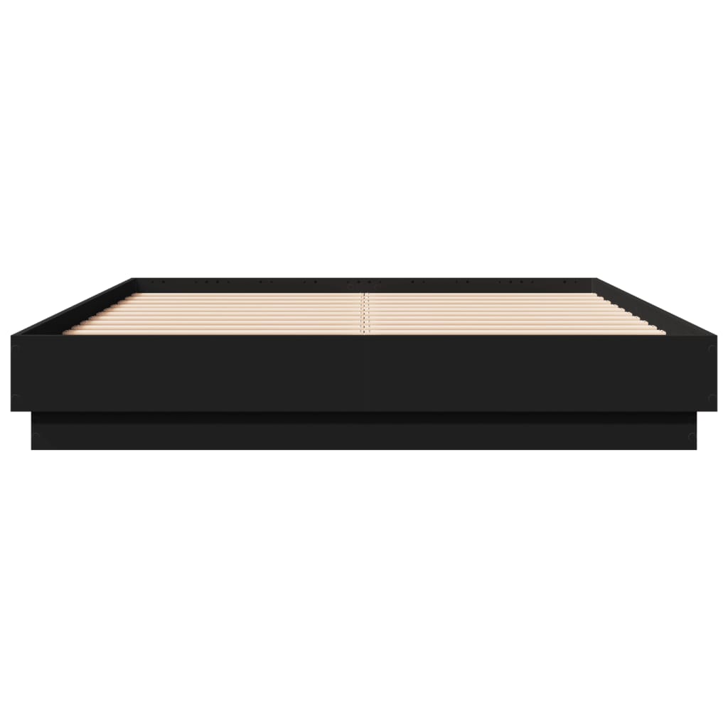 Cadre de lit sans matelas noir 120x190 cm - XIOS