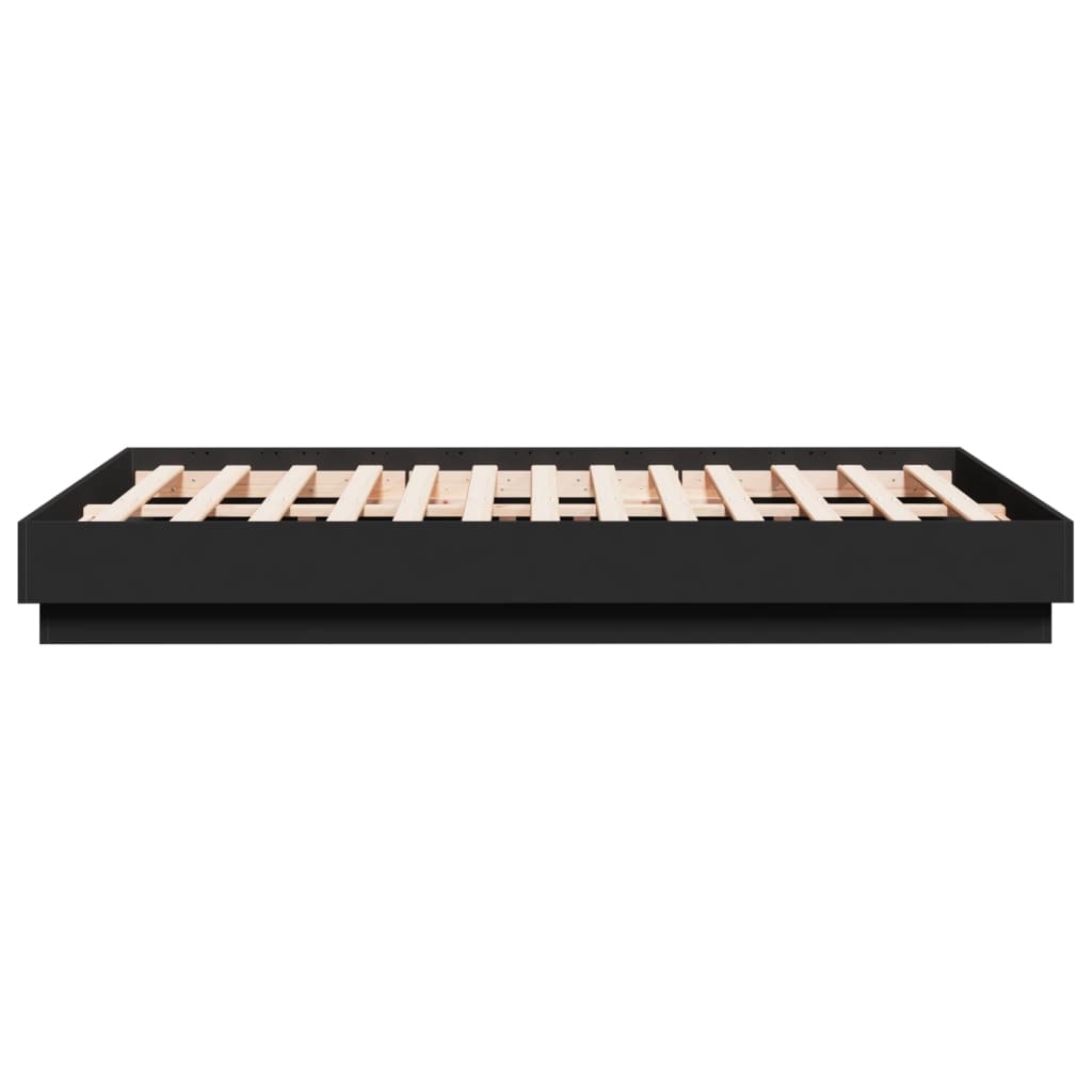 Cadre de lit sans matelas noir 120x190 cm - XIOS