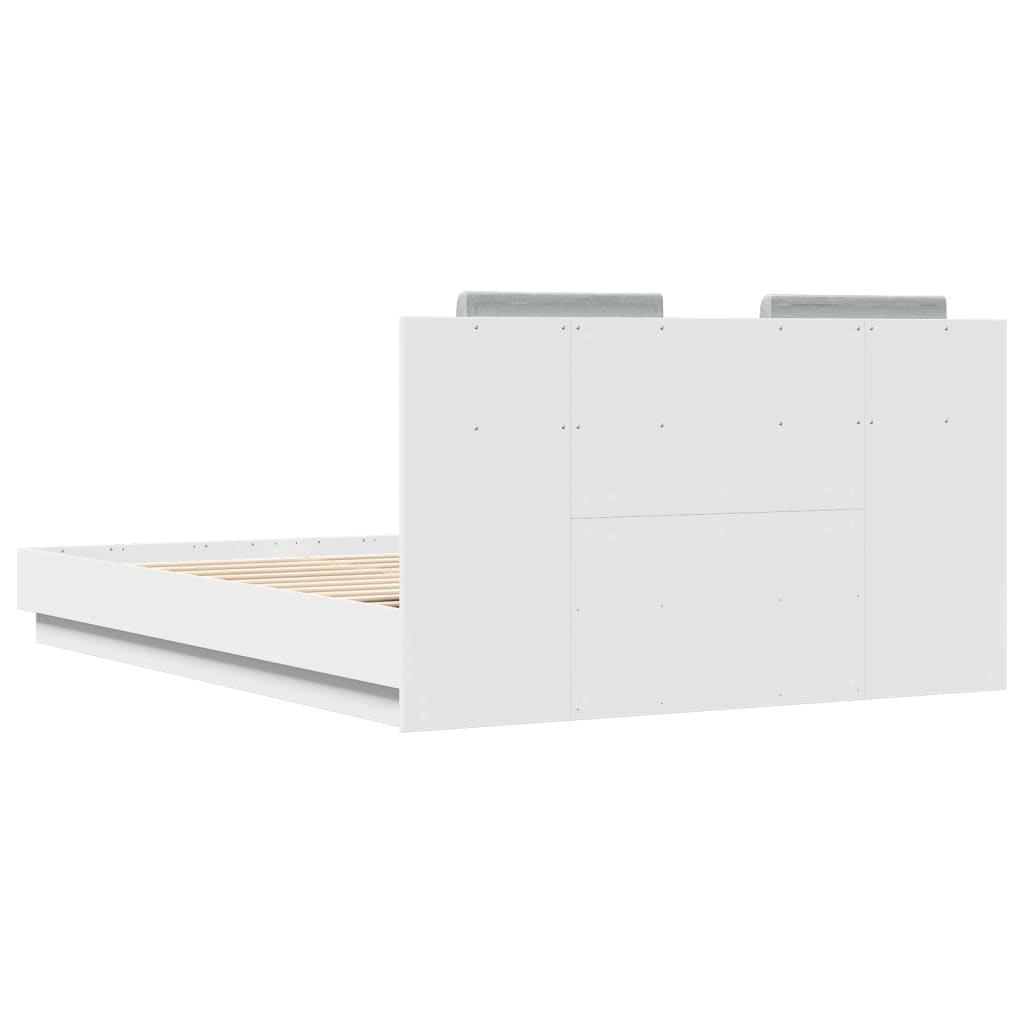 Cadre de lit sans matelas blanc 140x200 cm - XIOS