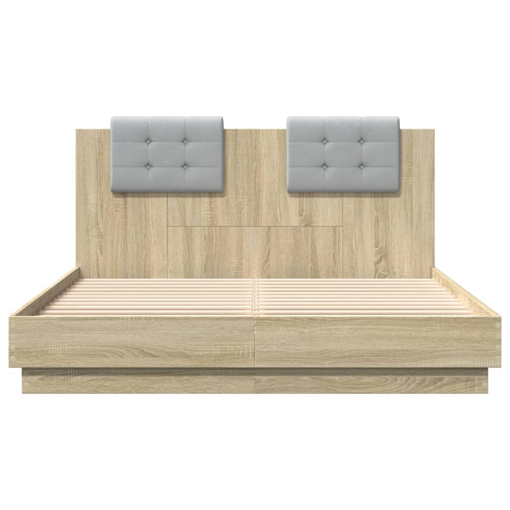 Cadre de lit sans matelas chêne sonoma 140x200 cm - XIOS