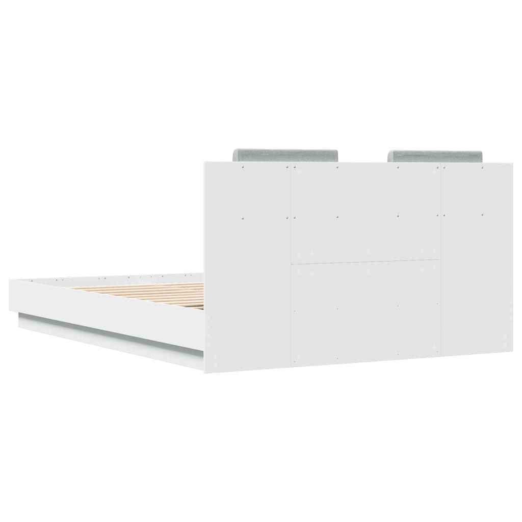 Cadre de lit sans matelas blanc 120x200 cm - XIOS