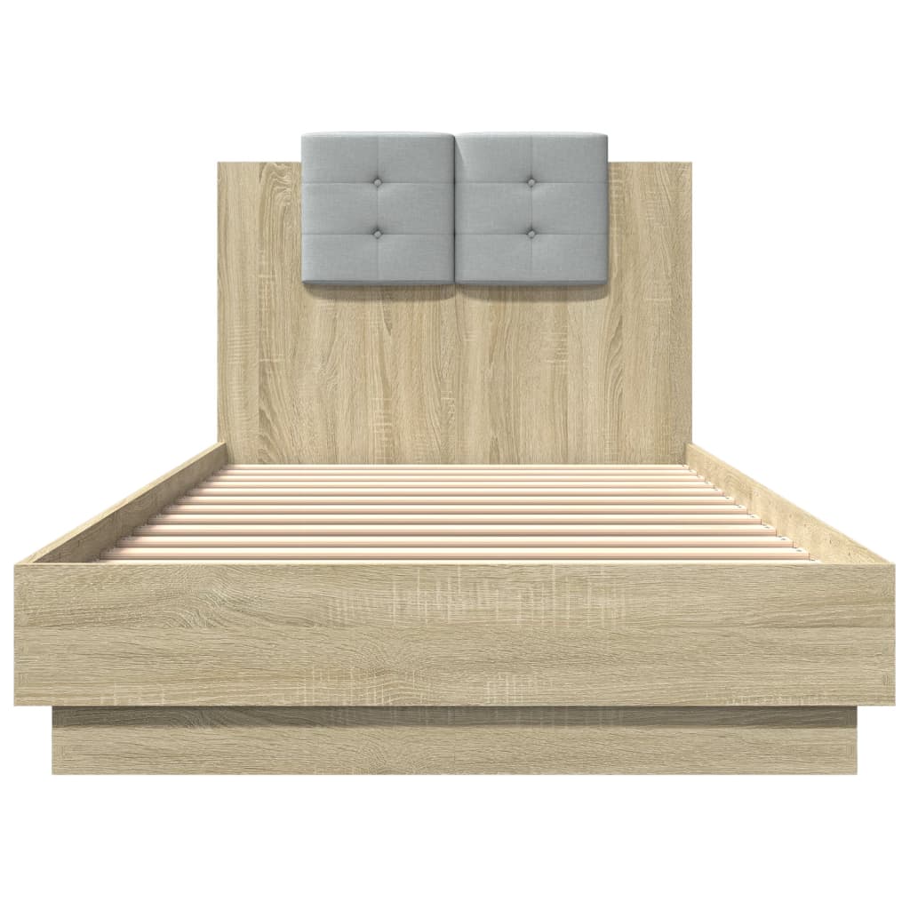 Cadre de lit sans matelas chêne sonoma 100x200 cm - XIOS