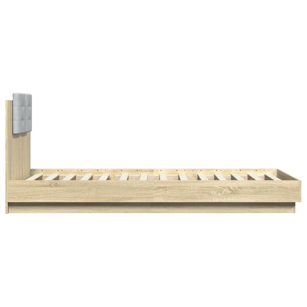 Cadre de lit sans matelas chêne sonoma 100x200 cm - XIOS