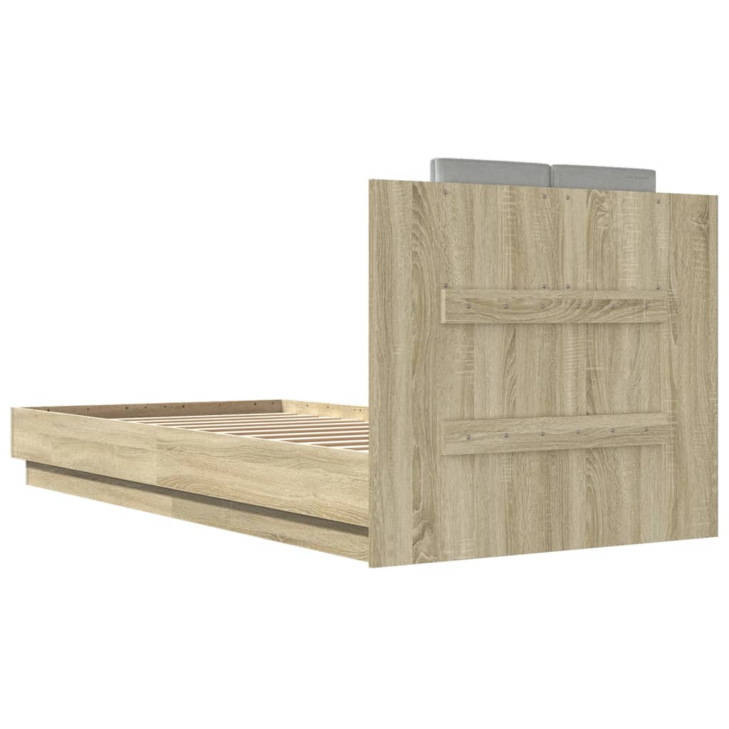 Cadre de lit sans matelas chêne sonoma 100x200 cm - XIOS