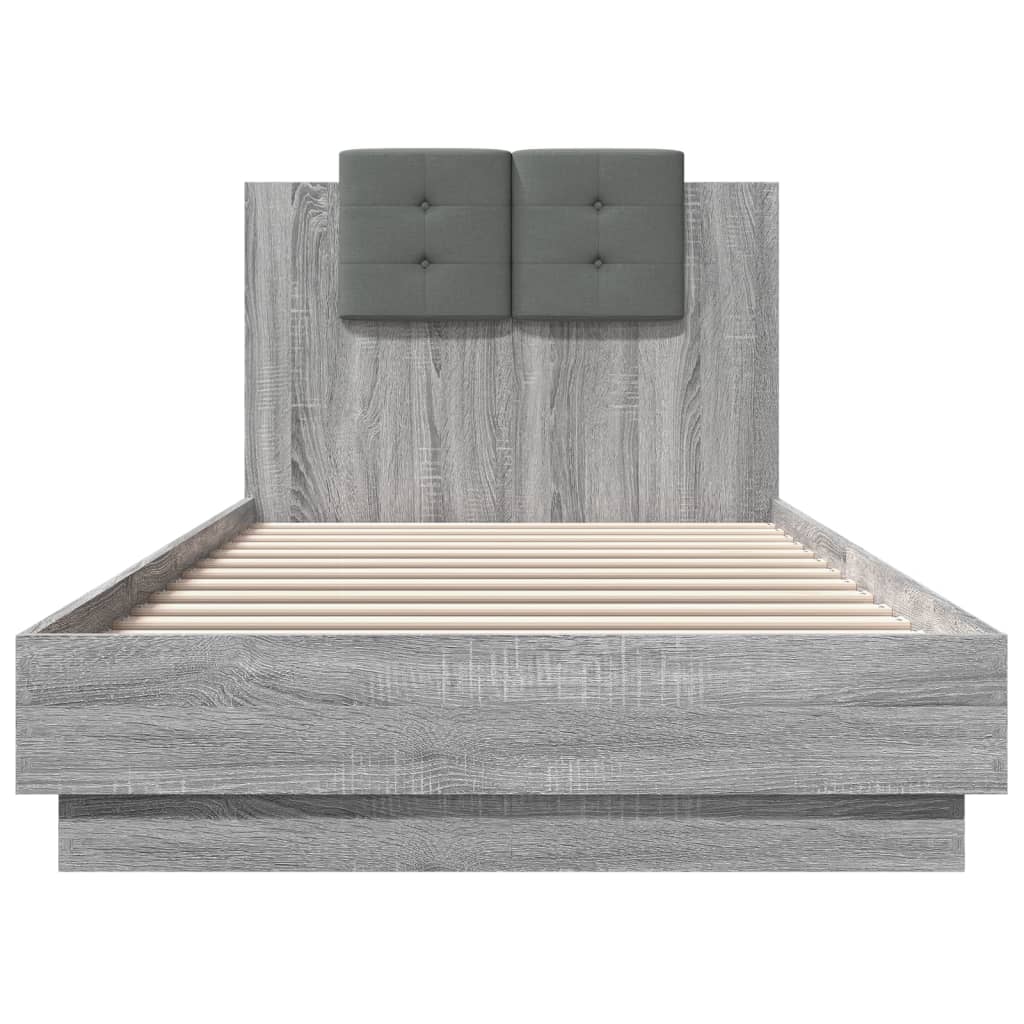 Cadre de lit sans matelas sonoma gris 100x200 cm - XIOS