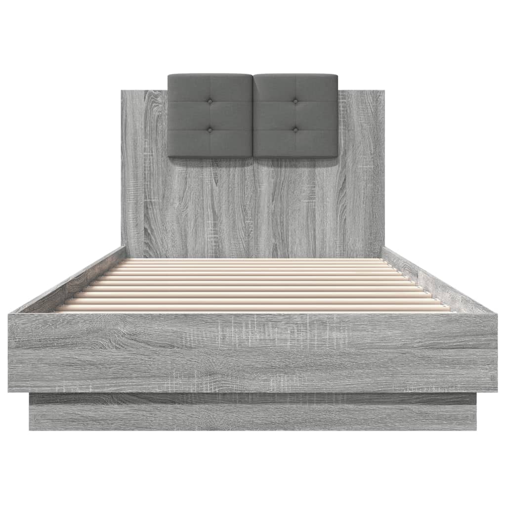 Cadre de lit sans matelas sonoma gris 90x200 cm - XIOS