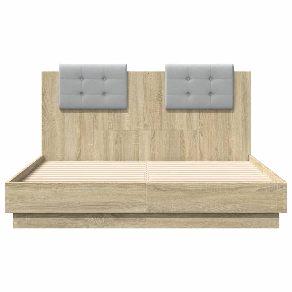 Cadre de lit sans matelas chêne sonoma 140x190 cm - XIOS