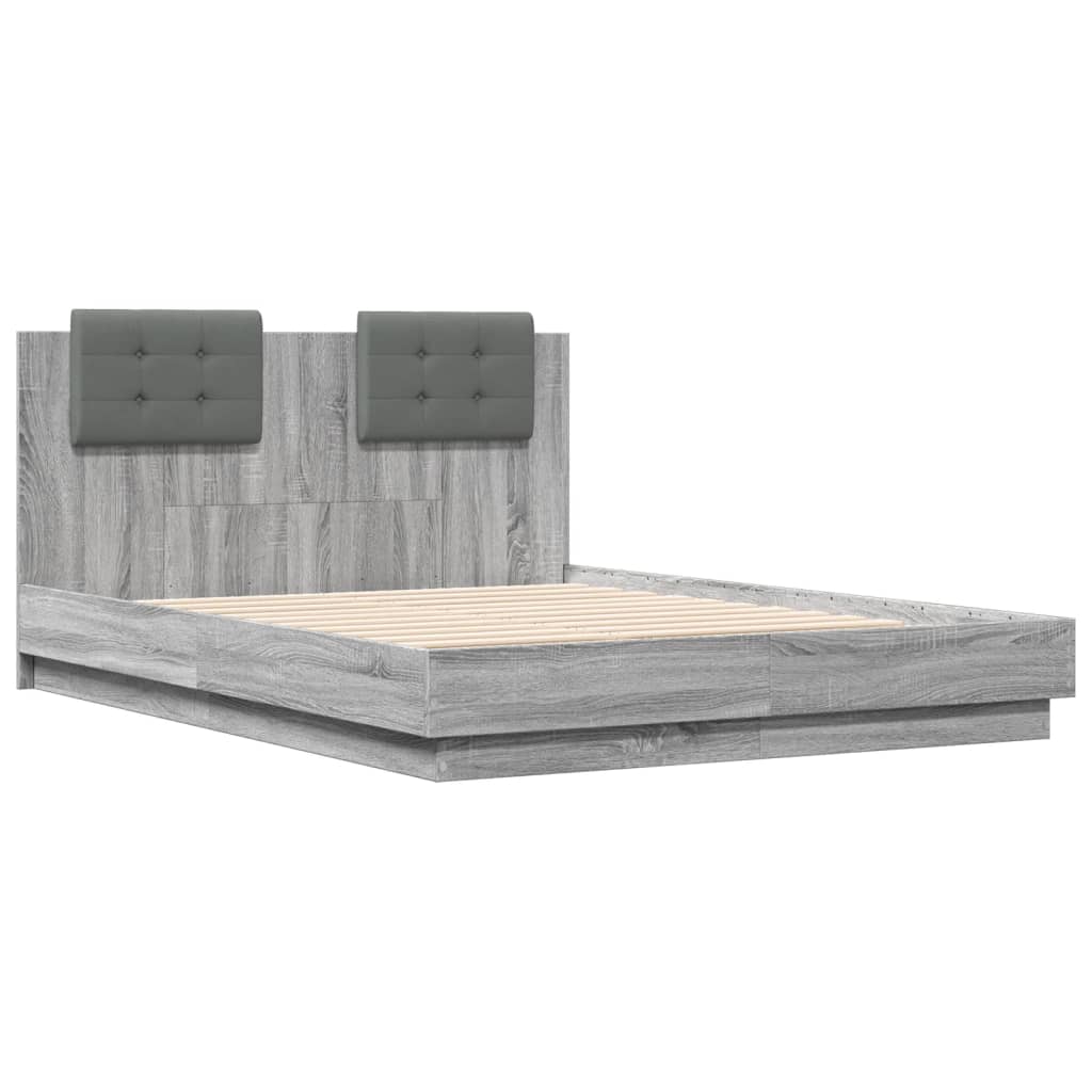 Cadre de lit sans matelas sonoma gris 120x190 cm - XIOS