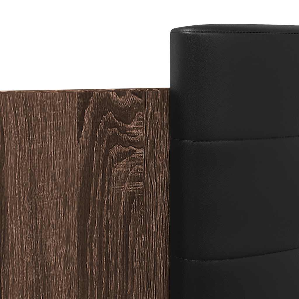 Cadre de lit sans matelas chêne marron 120x190 cm - XIOS