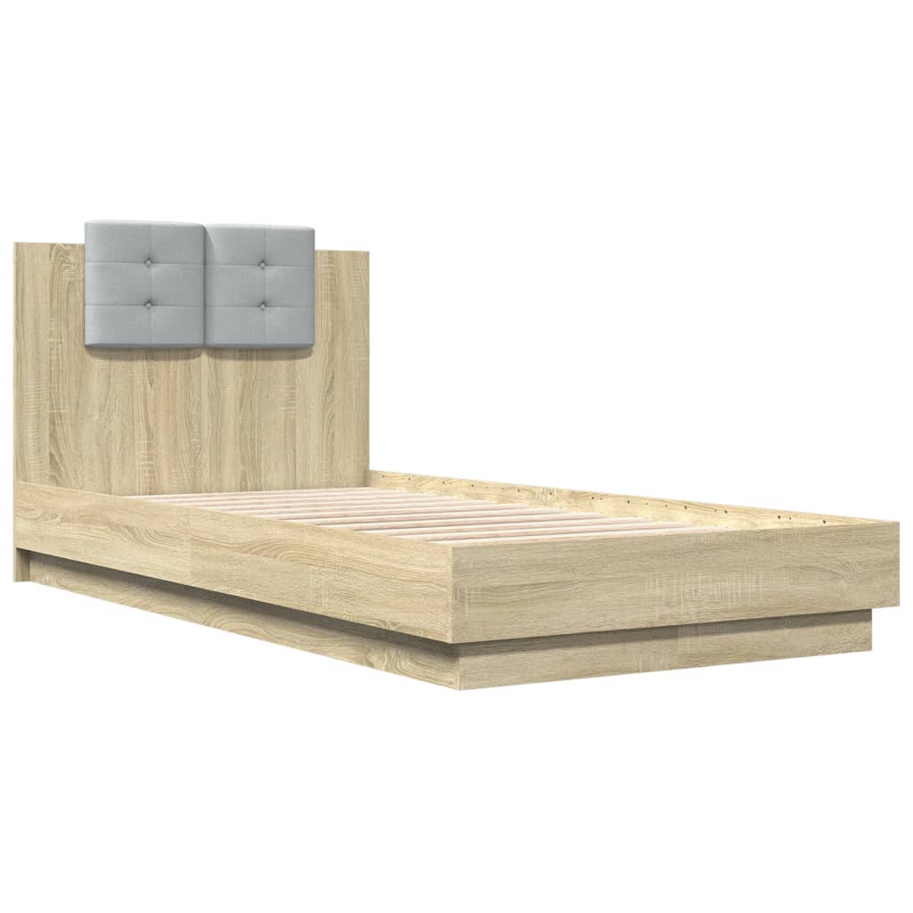 Cadre de lit sans matelas chêne sonoma 90x190 cm - XIOS