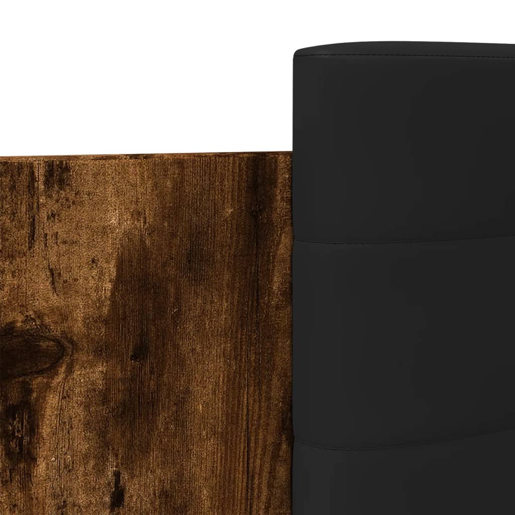 Cadre de lit avec LED sans matelas chêne fumé 100x200 cm - XIOS