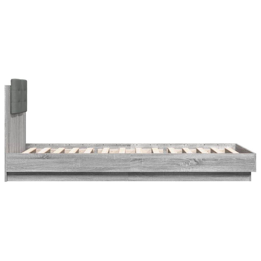 Cadre de lit avec LED sans matelas sonoma gris 100x200 cm - XIOS