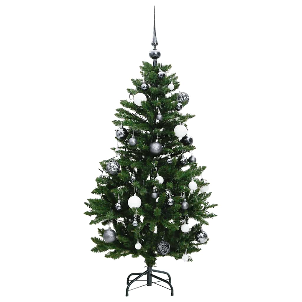 Sapin de Noël artificiel articulé 150 LED et boules 120 cm - XIOS