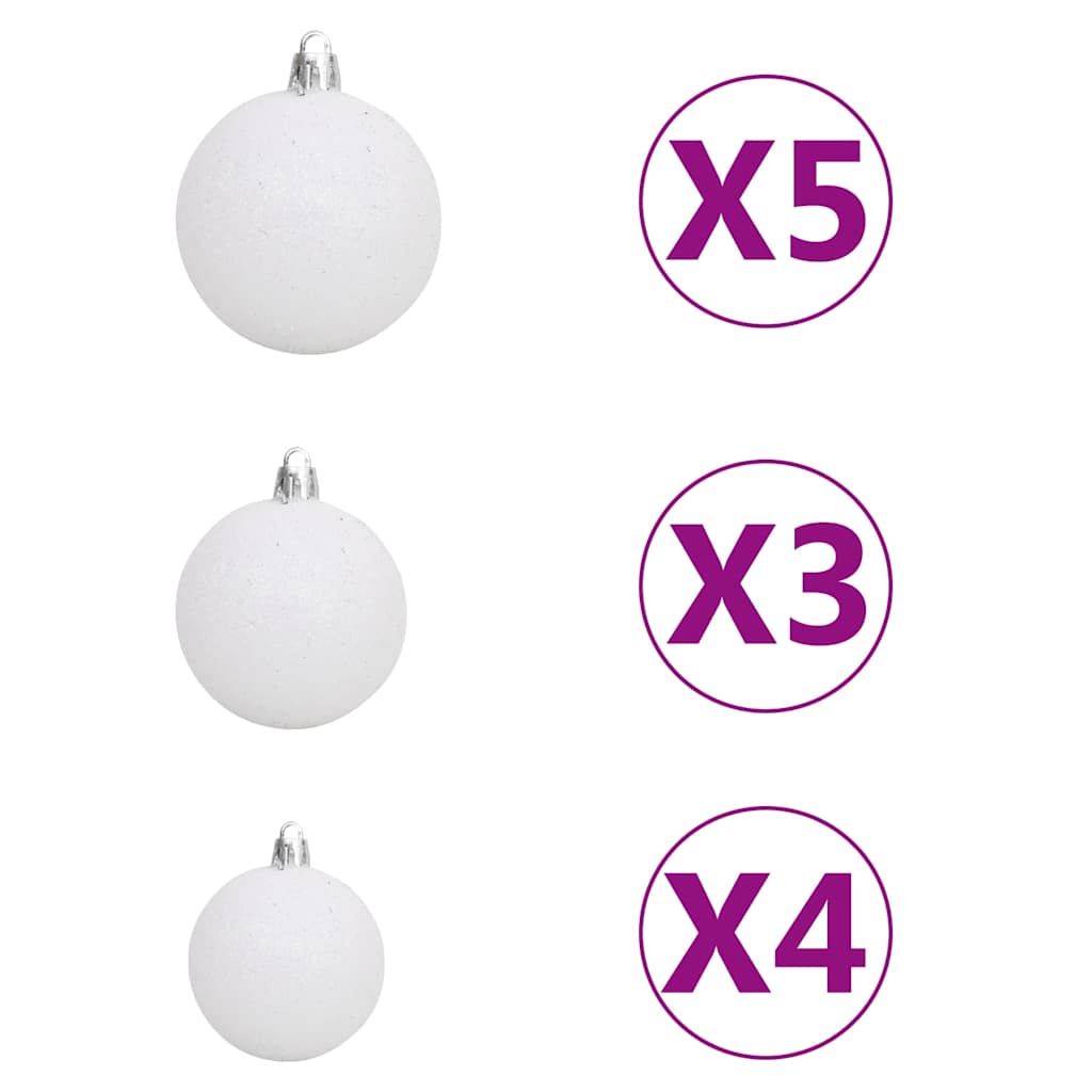 Sapin de Noël artificiel articulé 150 LED et boules 120 cm - XIOS