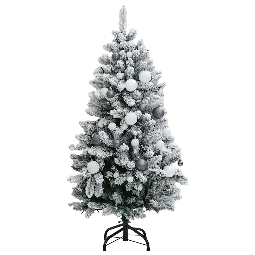 Sapin de Noël artificiel articulé 150 LED et boules 120 cm - XIOS