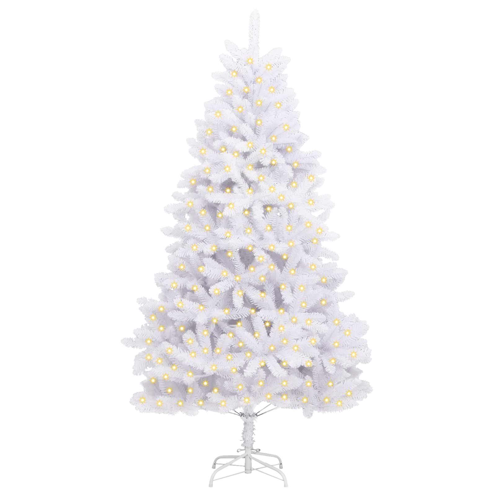 Sapin de Noël artificiel avec 300 LED Blanc 240 cm PVC et métal - XIOS