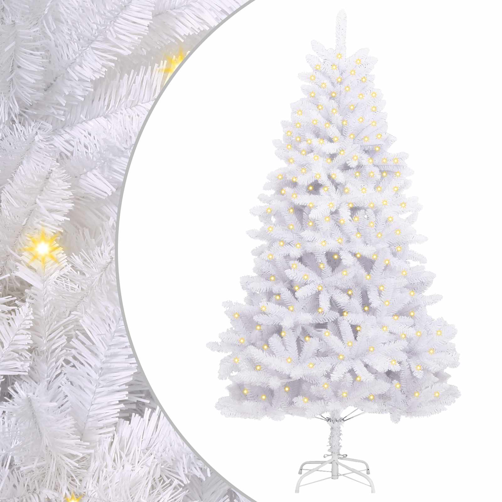 Sapin de Noël artificiel avec 300 LED Blanc 300 cm PVC et métal - XIOS