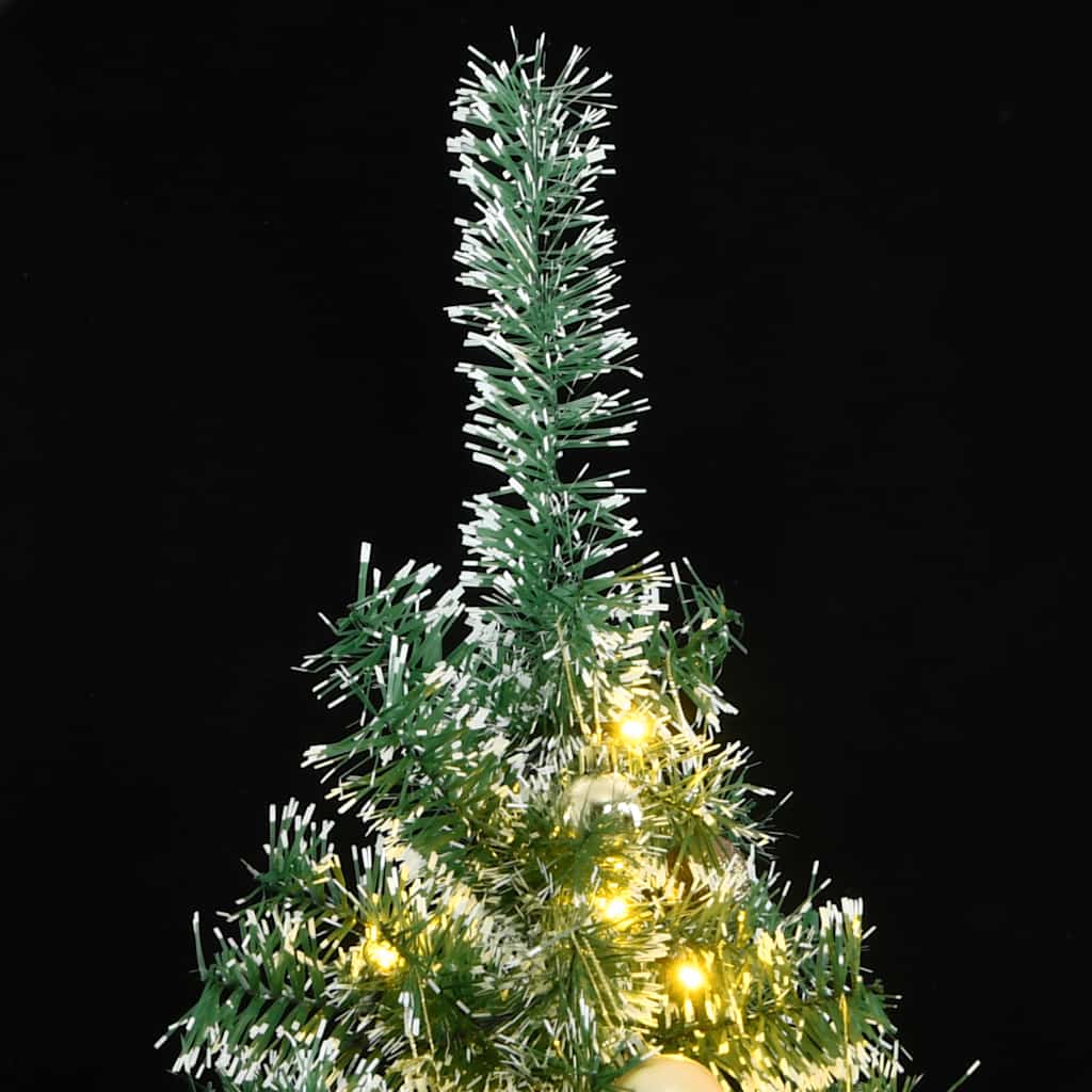 Sapin de Noël artificiel 300 LED&boules&neige floquée 210 cm - XIOS