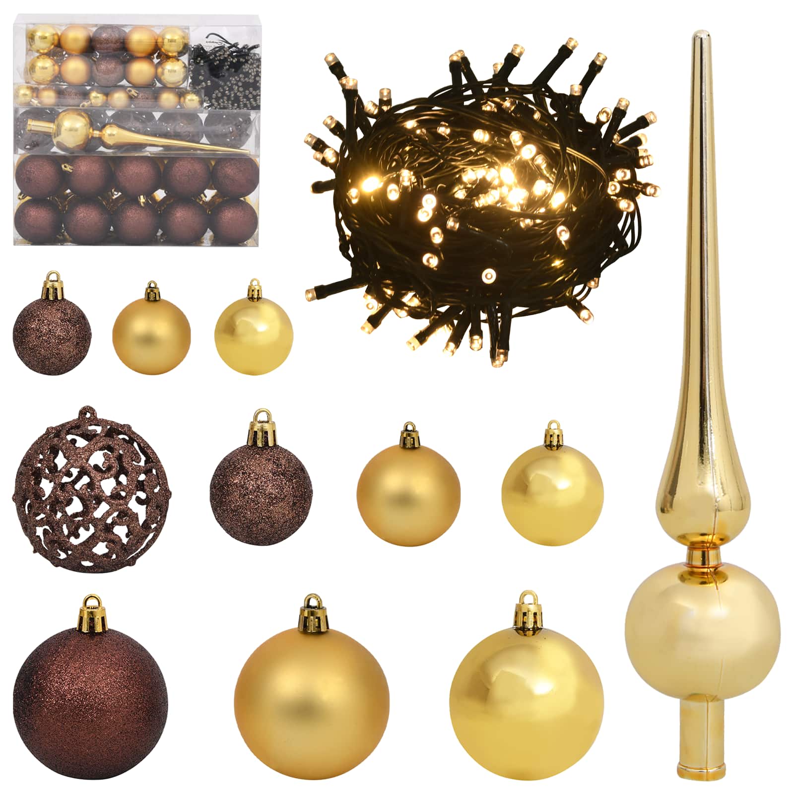 Sapin de Noël artificiel Blanc 106 x 106 x 210 cm PVC et métal - XIOS
