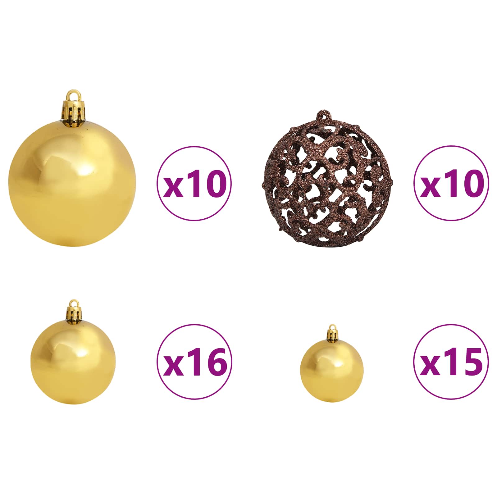 Sapin de Noël artificiel Blanc 106 x 106 x 210 cm PVC et métal - XIOS