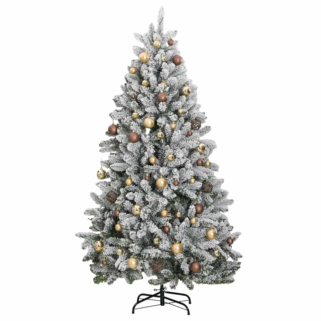 Sapin de Noël artificiel articulé 300 LED et boules 270 cm