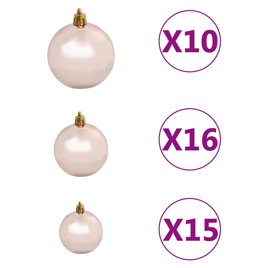 Sapin de Noël artificiel articulé 300 LED et boules 180 cm - XIOS