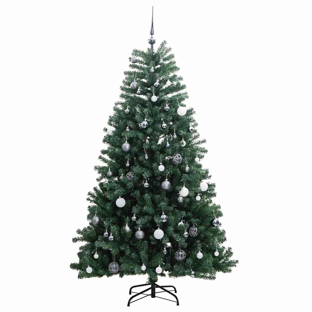 Sapin de Noël artificiel articulé 300 LED et boules 240 cm