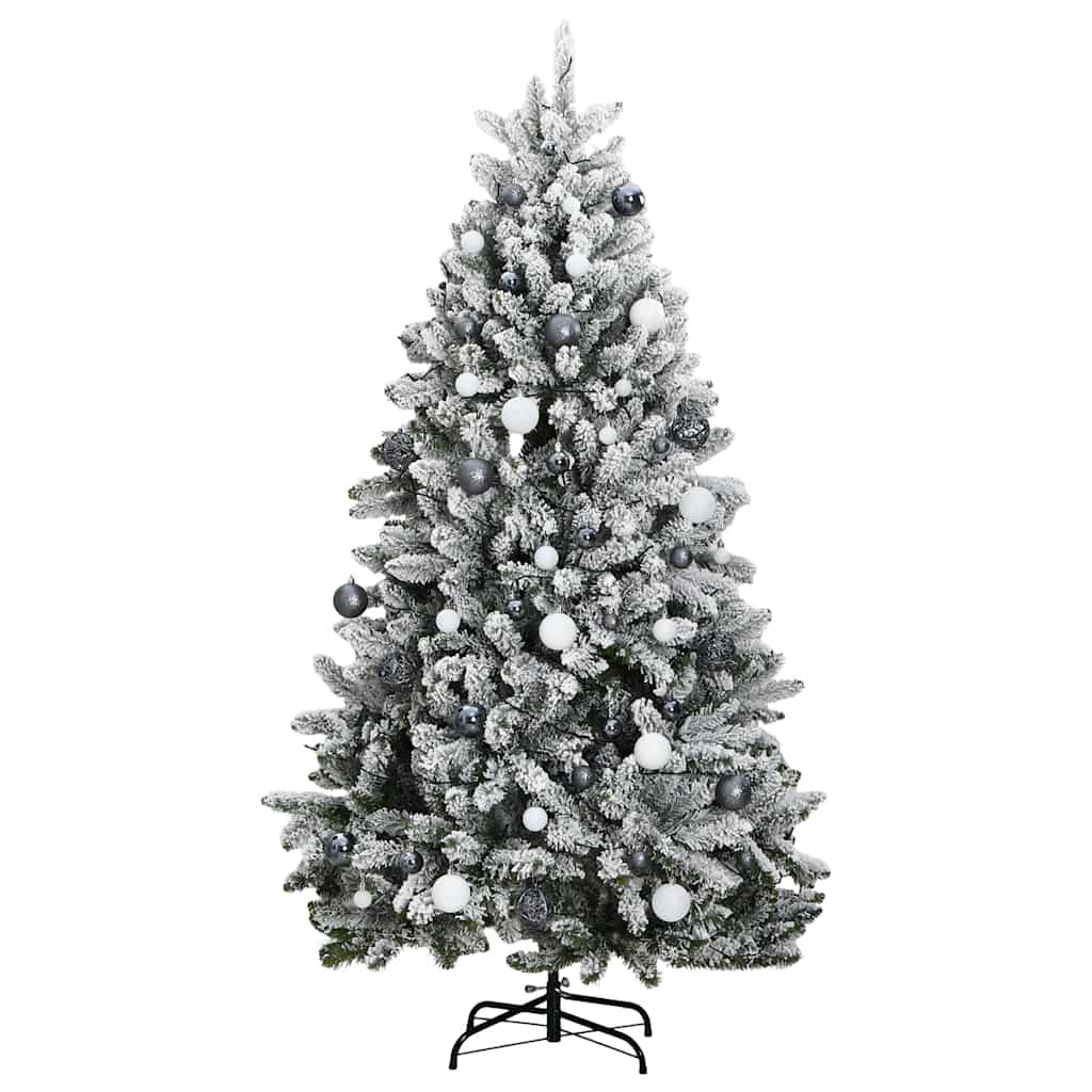 Sapin de Noël artificiel articulé 300 LED et boules 180 cm