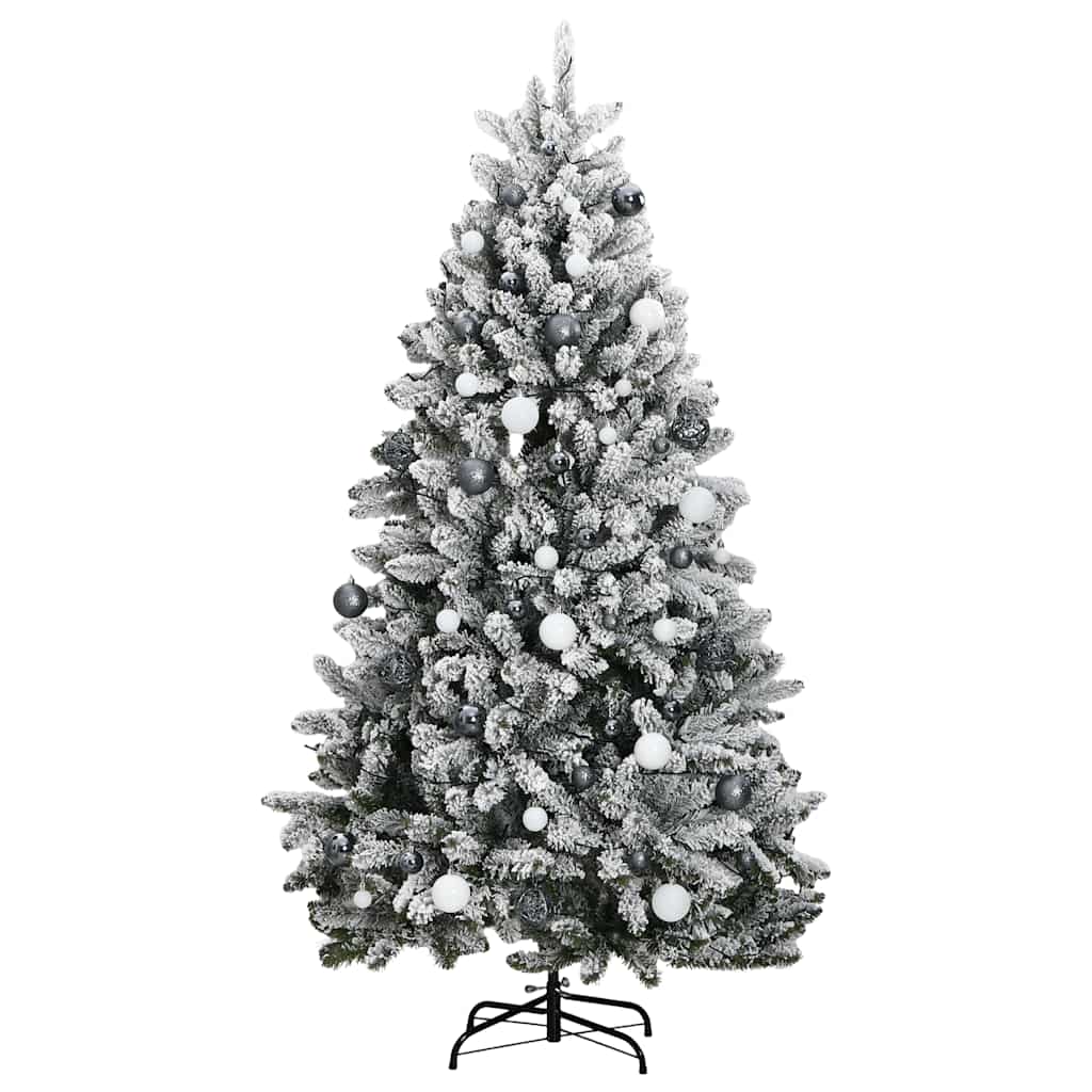 Sapin de Noël artificiel articulé 300 LED et boules 270 cm
