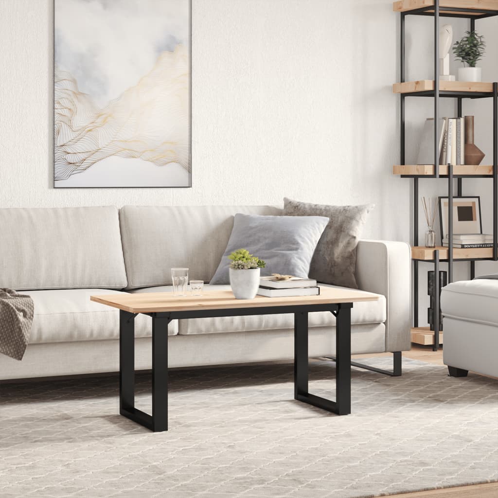 Pieds de table basse cadre en O 70x30x43 cm acier - XIOS
