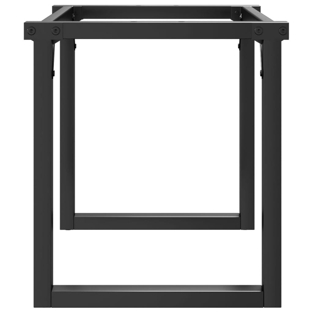 Pieds de table basse cadre en O 70x30x43 cm acier - XIOS