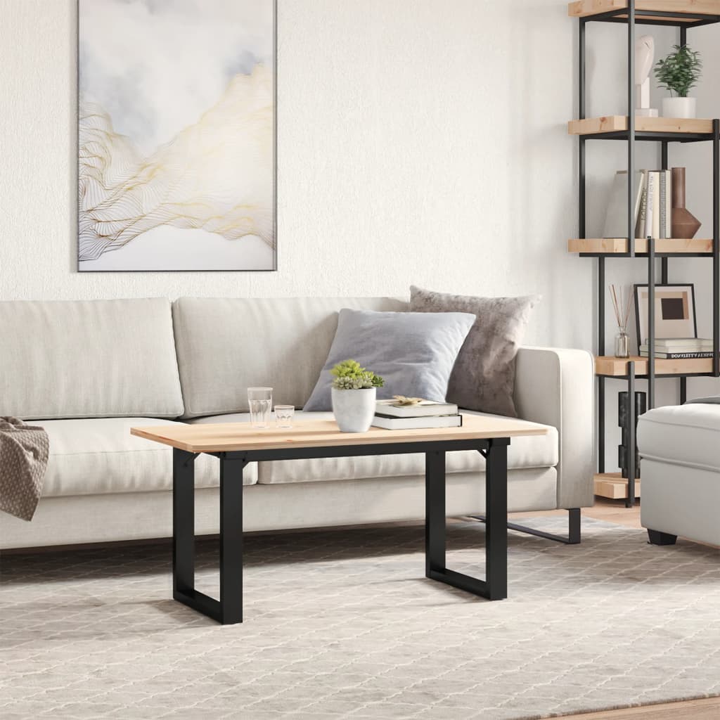 Pieds de table basse cadre en O 80x40x43 cm acier - XIOS