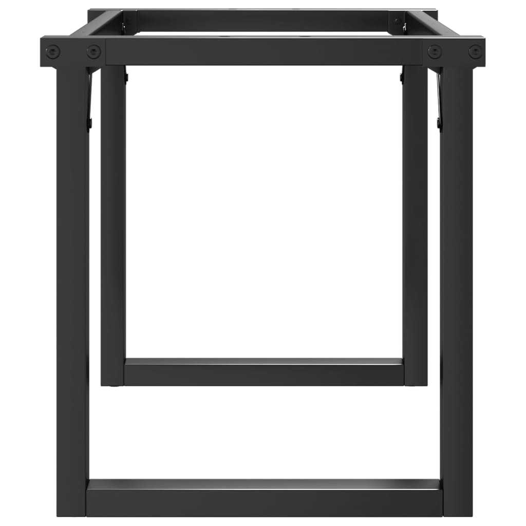 Pieds de table basse cadre en O 80x40x43 cm acier - XIOS