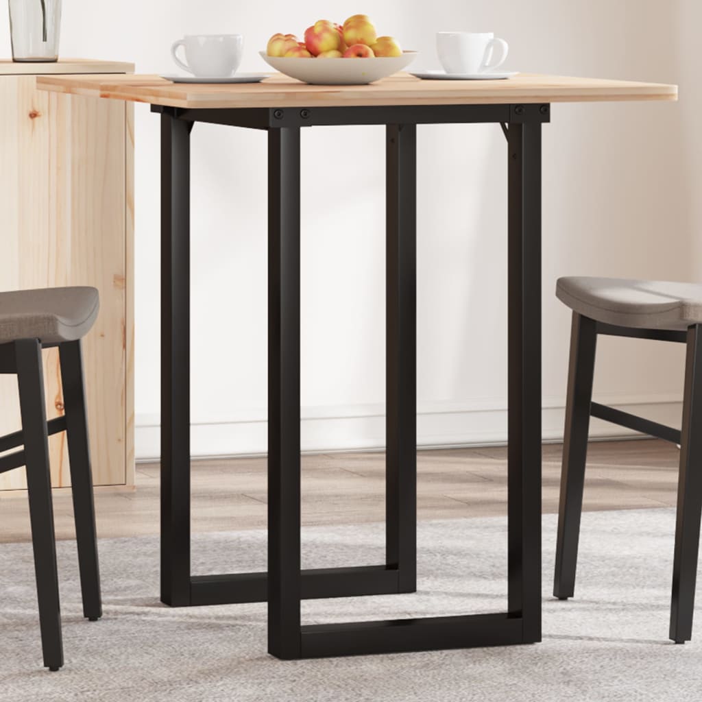 Pieds de table à manger cadre en O 50x40x73 cm acier - XIOS