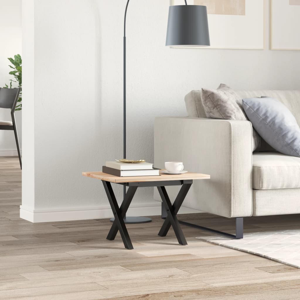 Pieds de table basse cadre en X 40x40x33 cm acier Pieds de table vidaXL