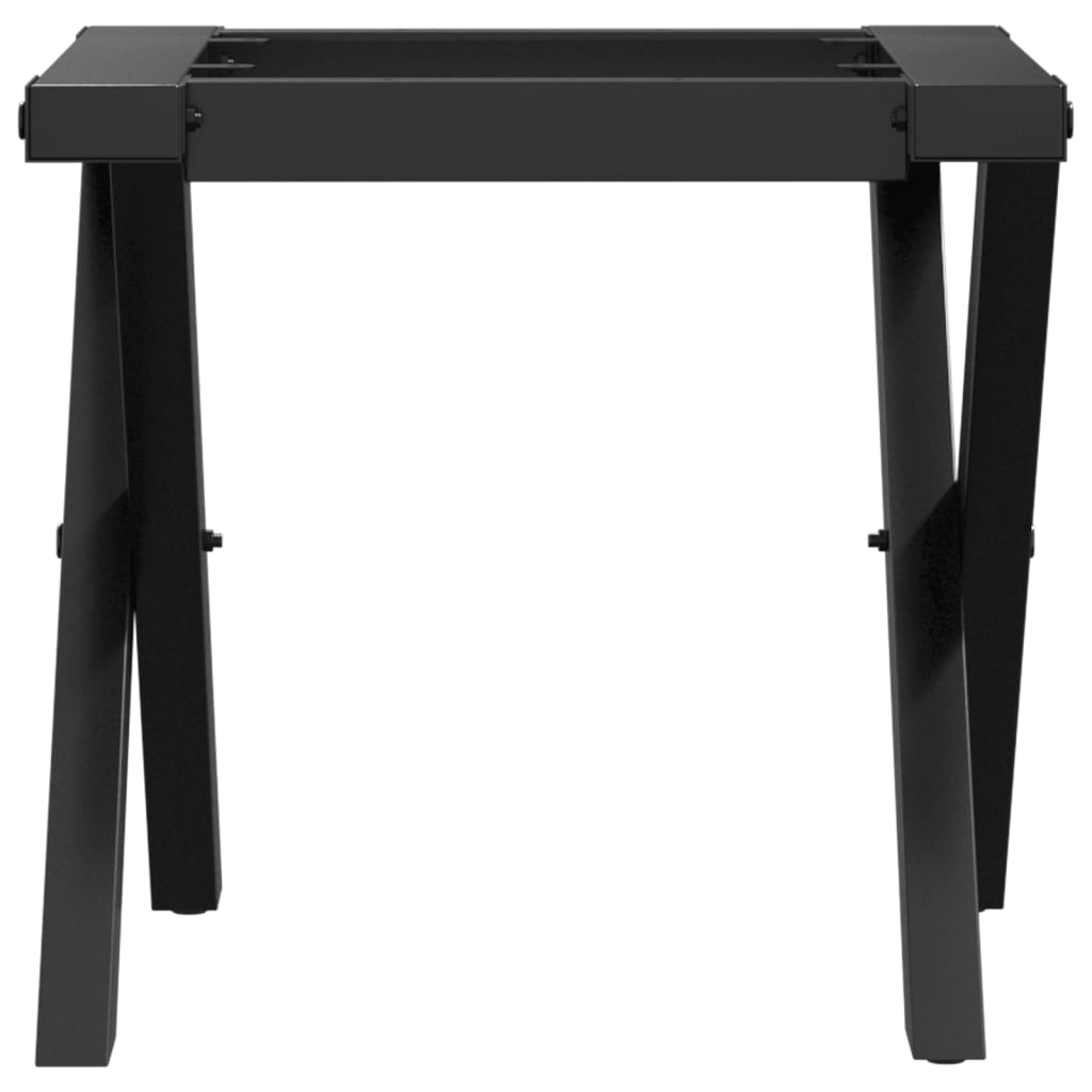 Pieds de table basse cadre en X 40x40x33 cm acier Pieds de table vidaXL
