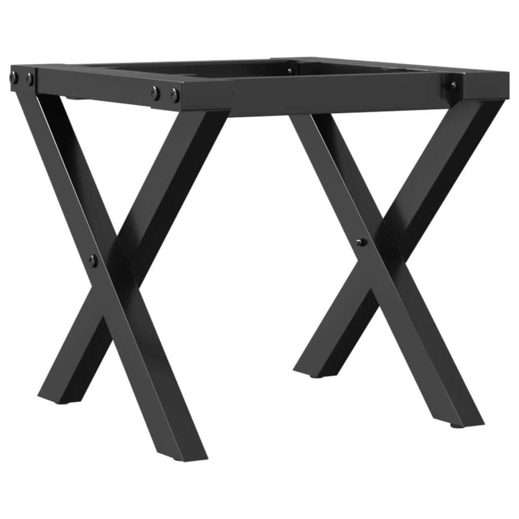 Pieds de table basse cadre en X 40x40x33 cm acier Pieds de table vidaXL