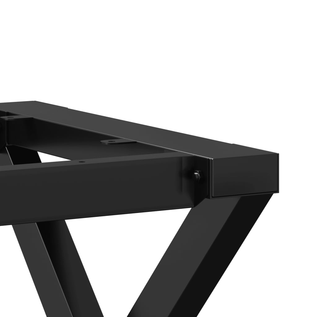 Pieds de table basse cadre en X 40x40x33 cm acier Pieds de table vidaXL