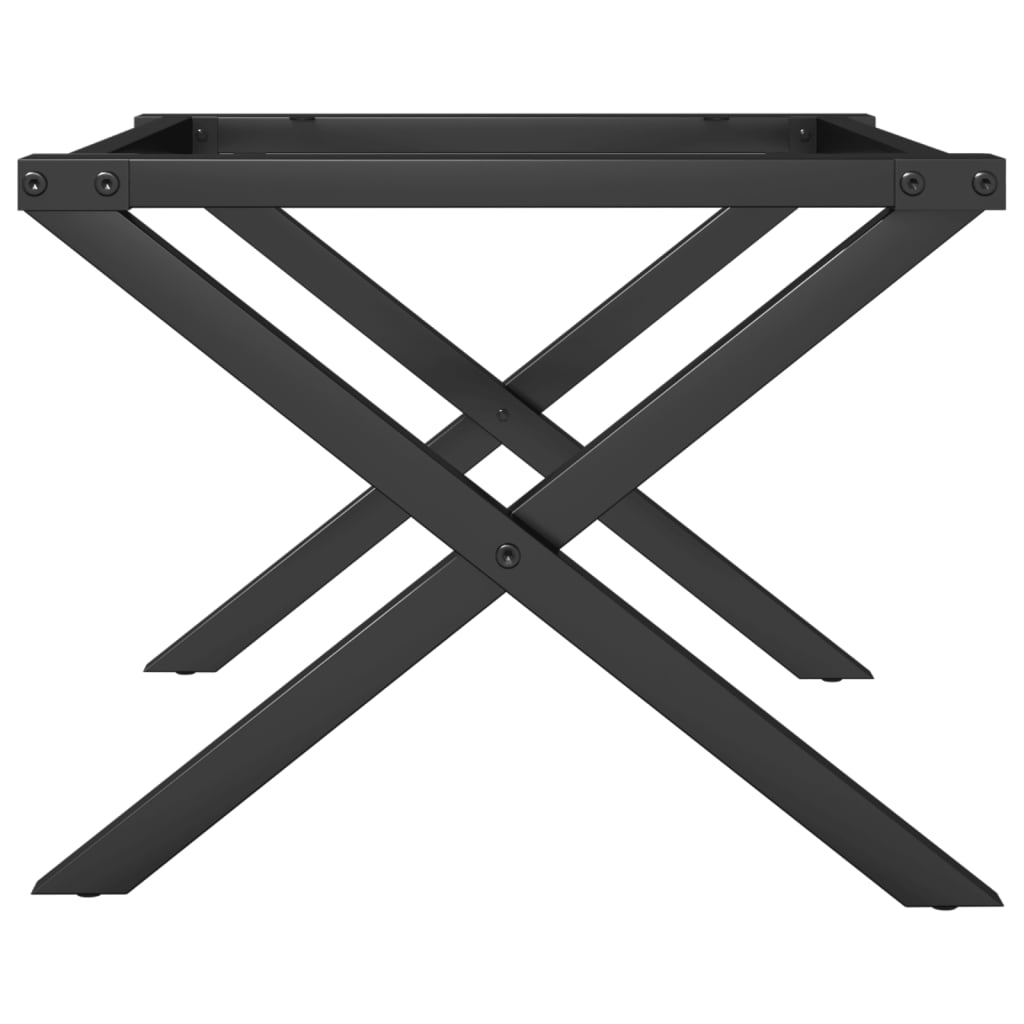 Pieds de table basse cadre en X 60x40x38 cm acier - XIOS