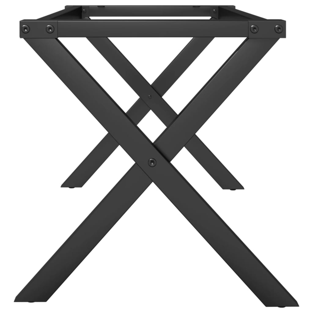 Pieds de table basse cadre en X 90x30x43 cm fonte - XIOS