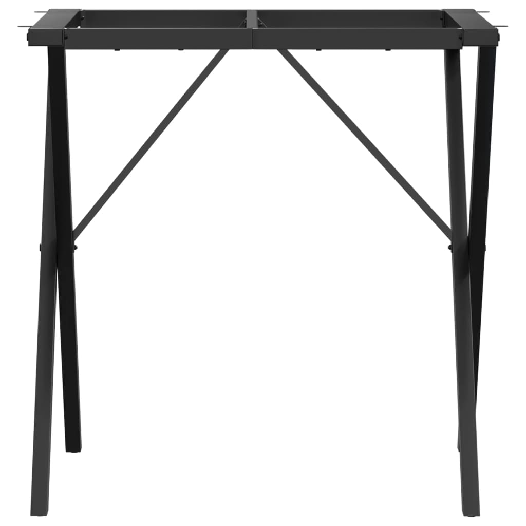 Pieds de table à manger cadre en X 70x70x73 cm acier Pieds de table vidaXL