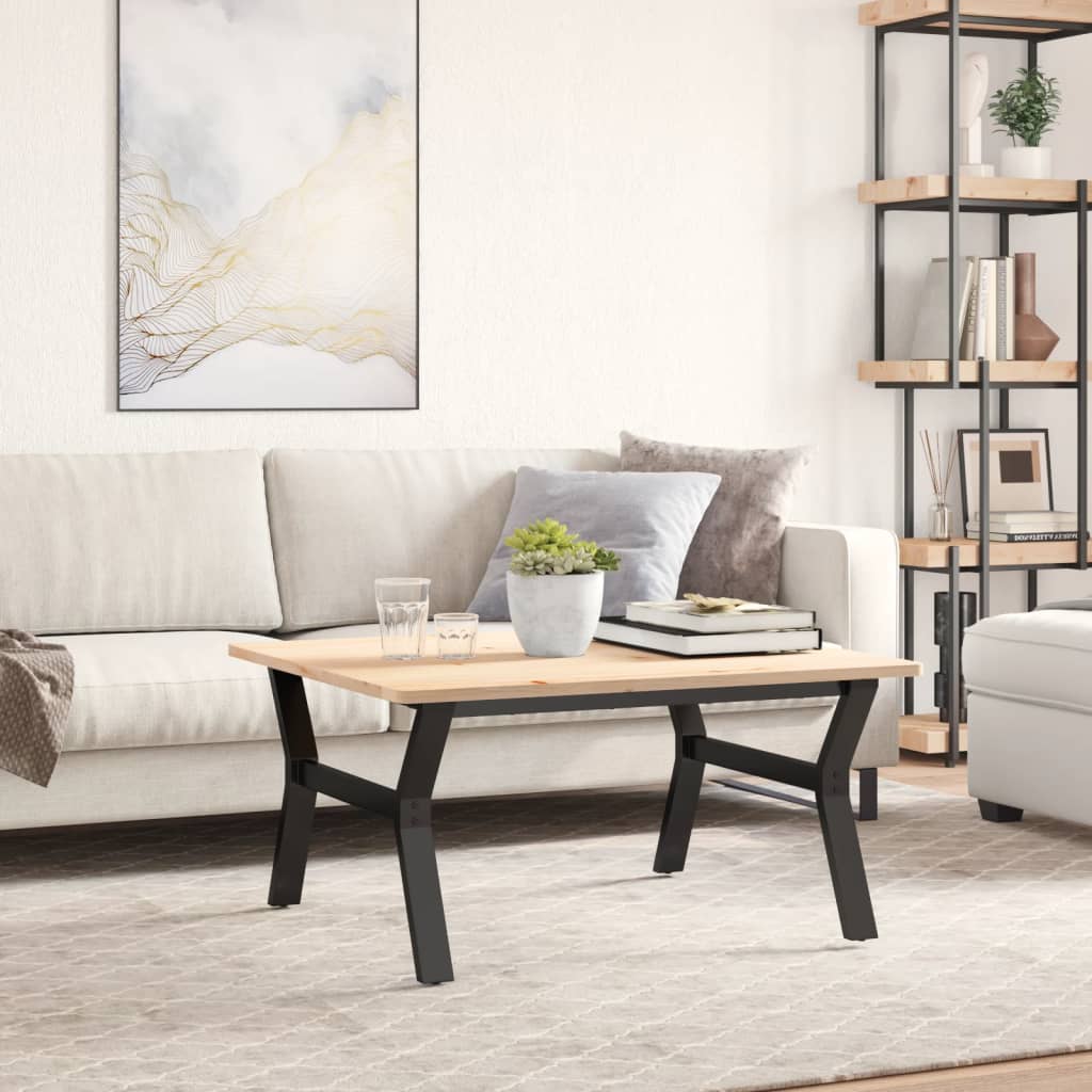 Pieds de table basse cadre en Y 80x70x43 cm acier - XIOS