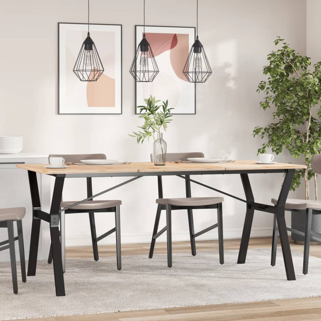 Pieds de table à manger cadre en Y 160x80x73 cm acier - XIOS