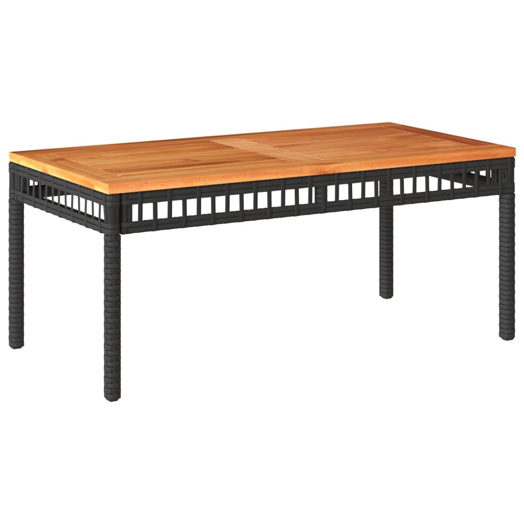 Salon de jardin 4 pcs avec coussins Noir Résine tressée - XIOS