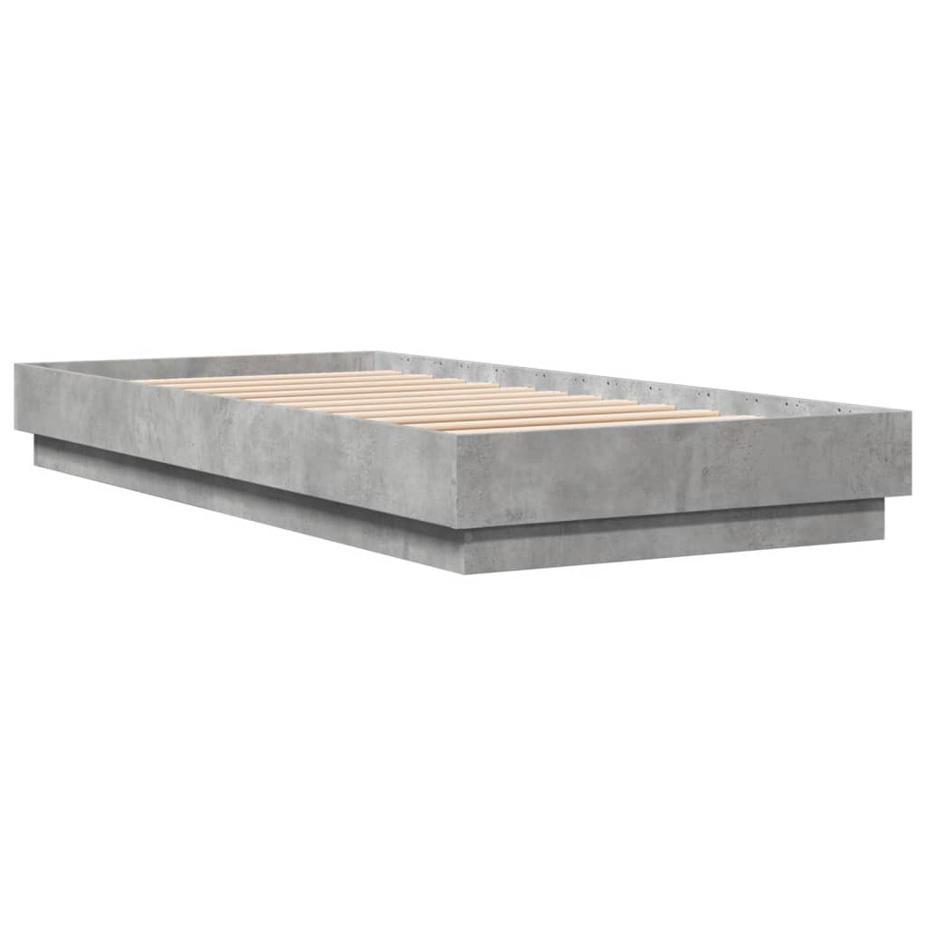 Cadre de lit sans matelas avec lumières LED 100x200 cm - XIOS